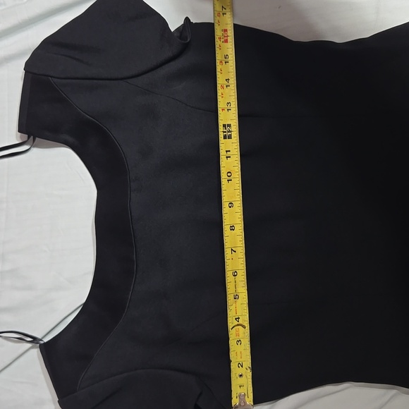 90's Vintage Gillian Women little Black Cocktail Dress 8 Backless Nordstrom Sz 4 - Picture 8 of 9